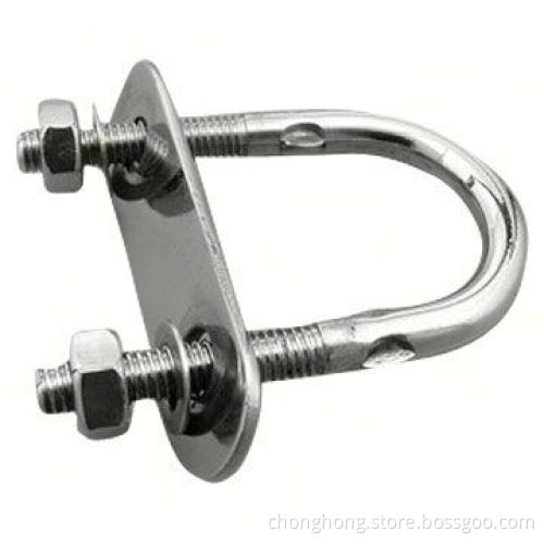 Stainless Steel U-shaped Bolt Set, Hot-dipped and Electric Galvanized